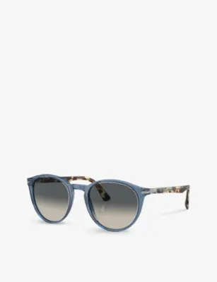 PERSOL PO3152S round-frame tortoiseshell acetate sunglasses detail 2