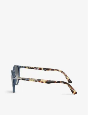 PERSOL PO3152S round-frame tortoiseshell acetate sunglasses detail 3