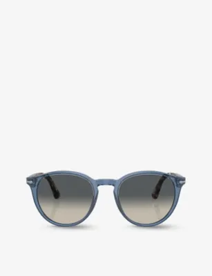 PERSOL PO3152S round-frame tortoiseshell acetate sunglasses