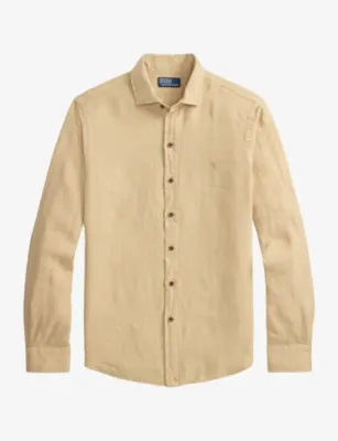 POLO RALPH LAUREN Custom-Fit Long-Sleeve Linen Sport Shirt