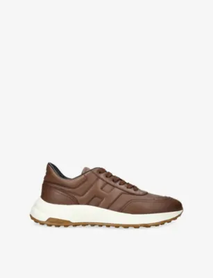 HOGAN Nuovo Hyperlight Leather Trainers - EUR 41 / 7 UK MEN in DARK BROWN – Mens | Trainers | Lace up trainers