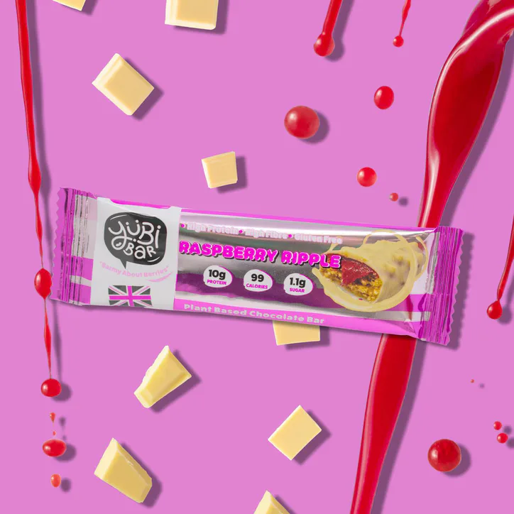 YuBi Bar Raspberry Ripple Protein Bar 12 x 35g detail 2