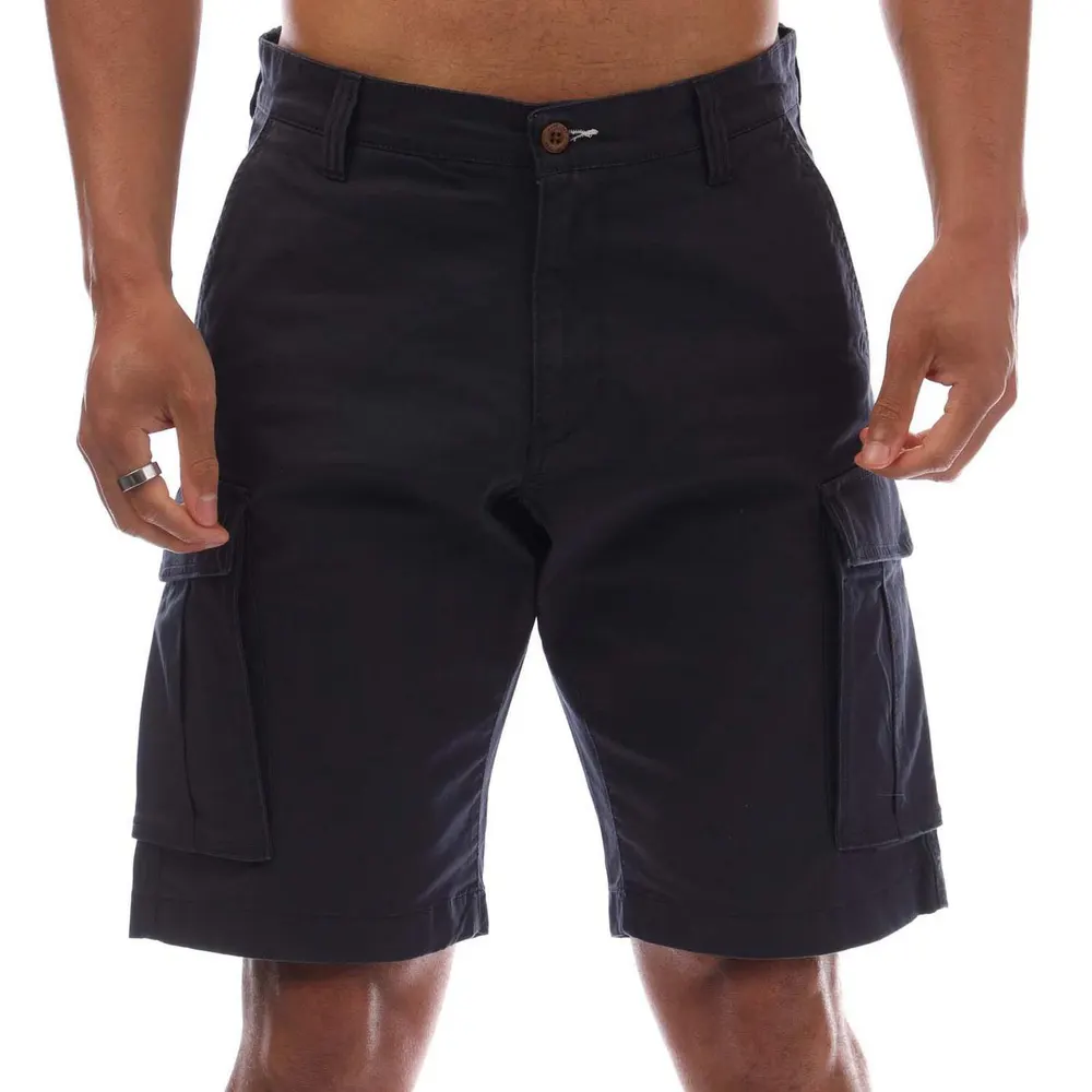 Gant Relaxed Fit Twill Cargo Shorts in Navy, additional product view 3