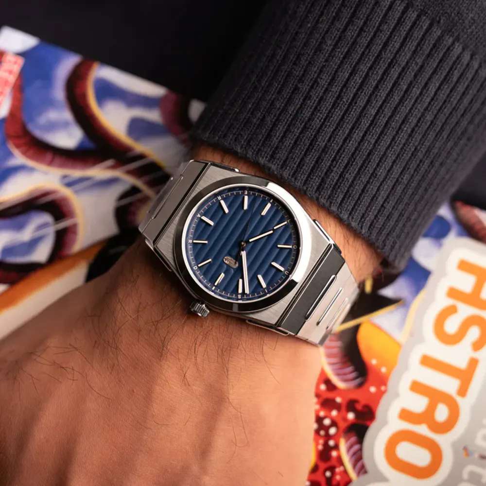 Louis Erard 2340 Blue 40mm Mens Watch Blue in Blue, additional product view 2