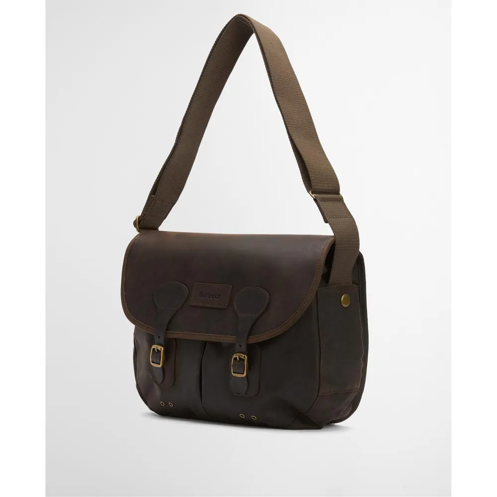 Barbour Tarras Waxed Cotton and Leather Crossbody Bag detail 2