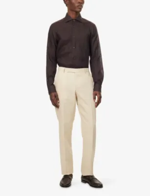 PAUL SMITH Long-Sleeve Linen Shirt detail 2