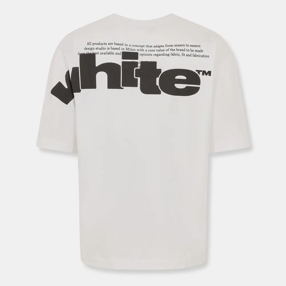 Off White Men's Logo Skate T-Shirt detail 2
