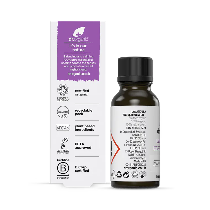 Dr Organic Lavender Pure Essential Oil 10ml detail 2