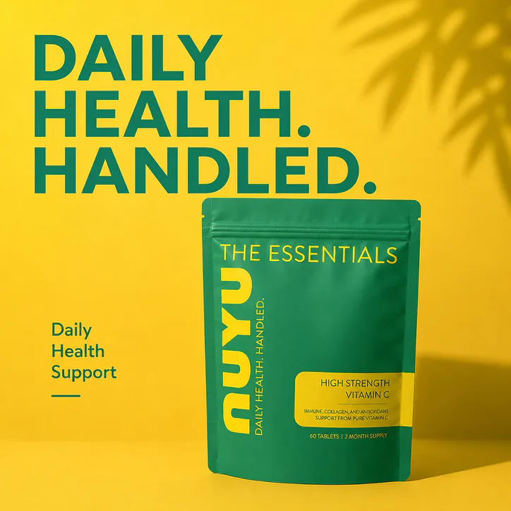 NUYU Core Essentials High Strength Vitamin C with Zinc 60 Tablets, additional product view 2