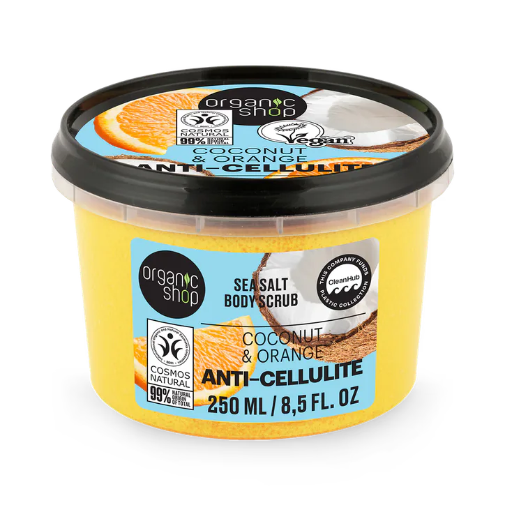 Organic Shop Anti-Cellulite Sea Salt Body Scrub 250ml