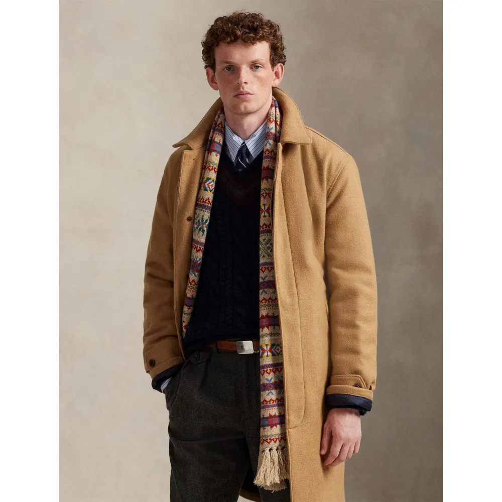 Polo Ralph Lauren Men's Walking Trench Coat in Café Cream, additional product view 2