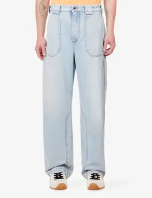 LOEWE x Paula's Ibiza Wide-Leg Denim Jeans detail 3