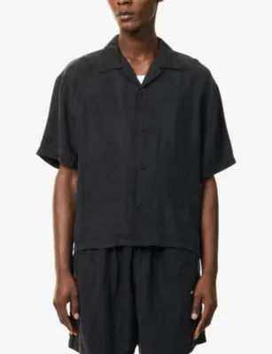 MKI MIYUKI-ZOKU Vacation Boxy-Fit Cupro-Blend Shirt detail 3