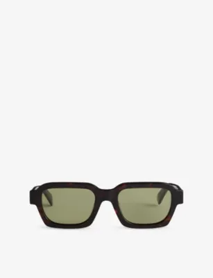 RETROSUPERFUTURE Caro 3627 Green Rectangular-Frame Acetate Sunglasses