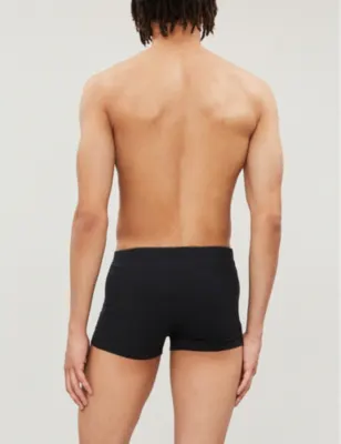 HANRO Elasticated slim-fit stretch-cotton trunks detail 3