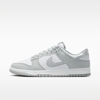 Nike Dunk Low Retro Men's Shoes - White/White/Light Smoke Grey
