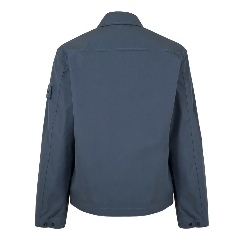 Stone Island Ghost Mens GH Overshirt in Slate Blu V002E, additional product view 2