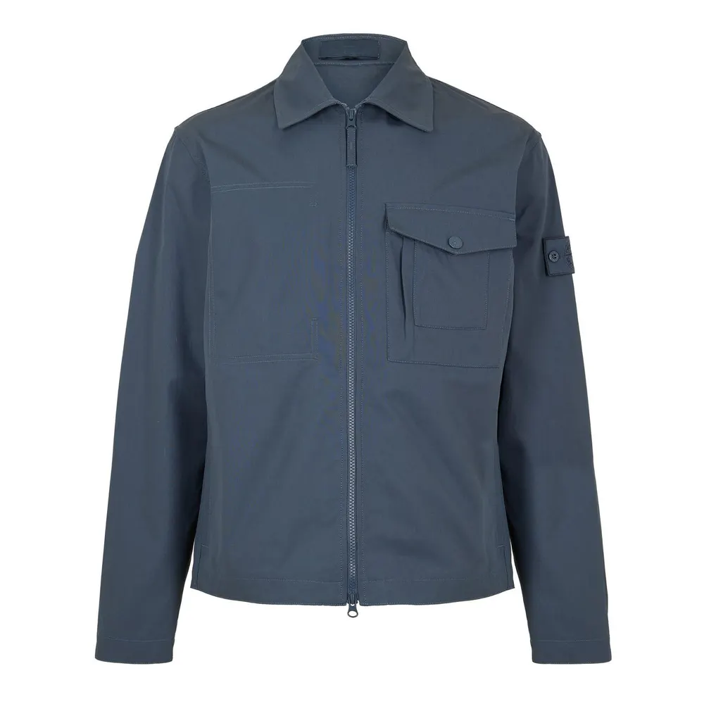 Stone Island Ghost Mens GH Overshirt in Slate Blu V002E – Clothing
