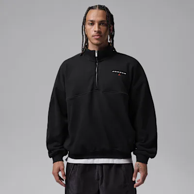 Jordan Flight Fleece Men's 1/4-Zip Top - Black