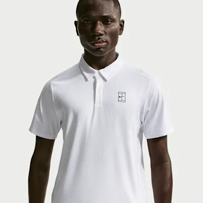 Nike NikeCourt Advantage Men's NikeCourt Polo - White/White/Black in White/White/Black – Nike men's and unisex