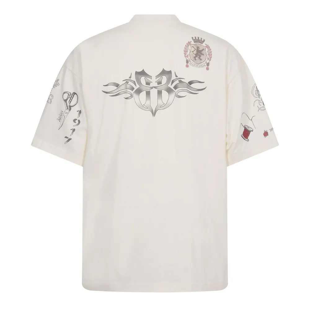 Balenciaga Men's Oversized Fit T-Shirt detail 2
