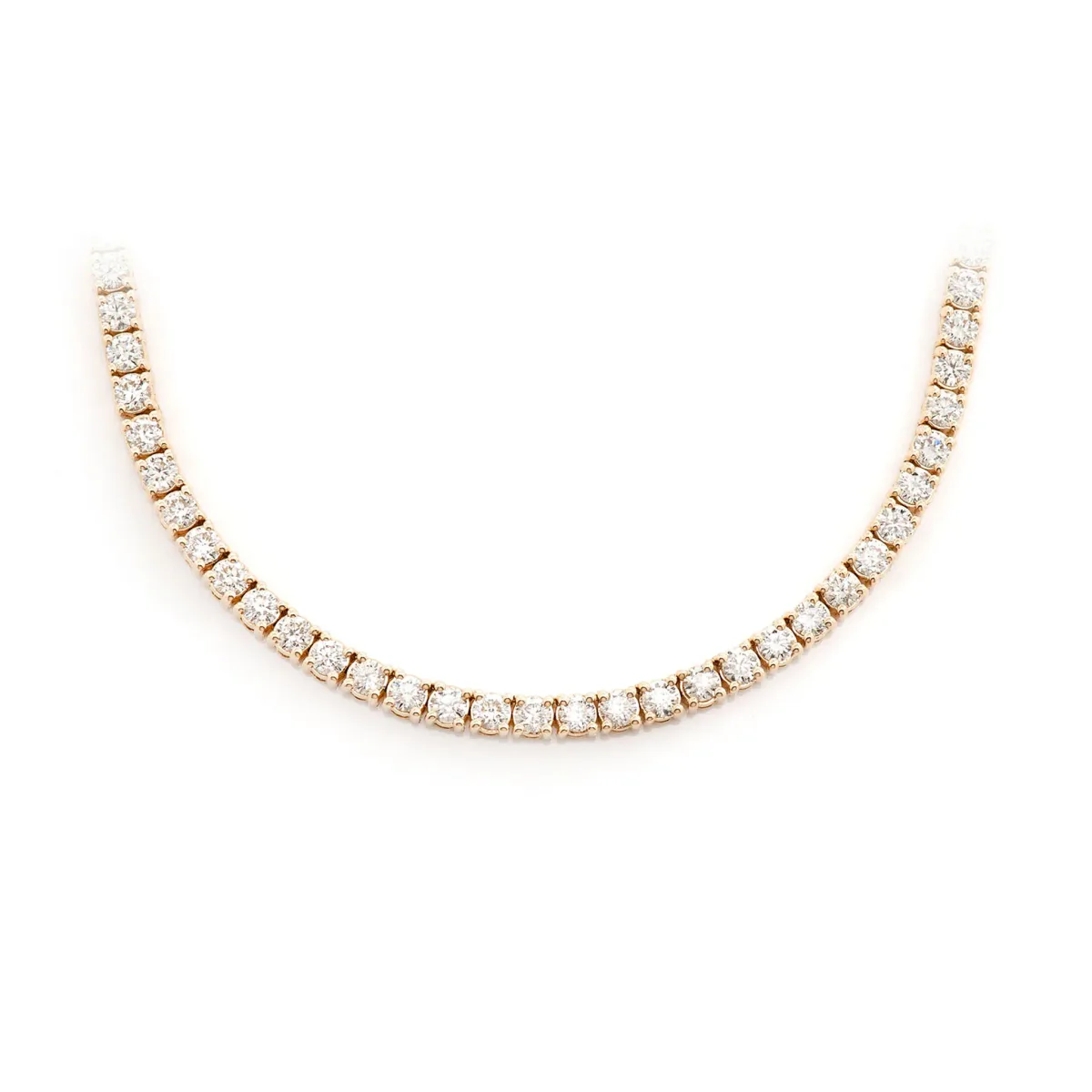 For Him Prong Diamond Tennis Necklace