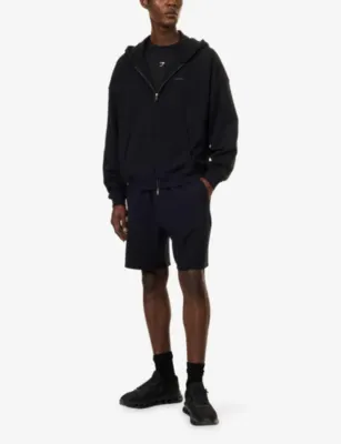 GYMSHARK Evolve Lightweight Oversized Cotton-Blend Track Shorts detail 2