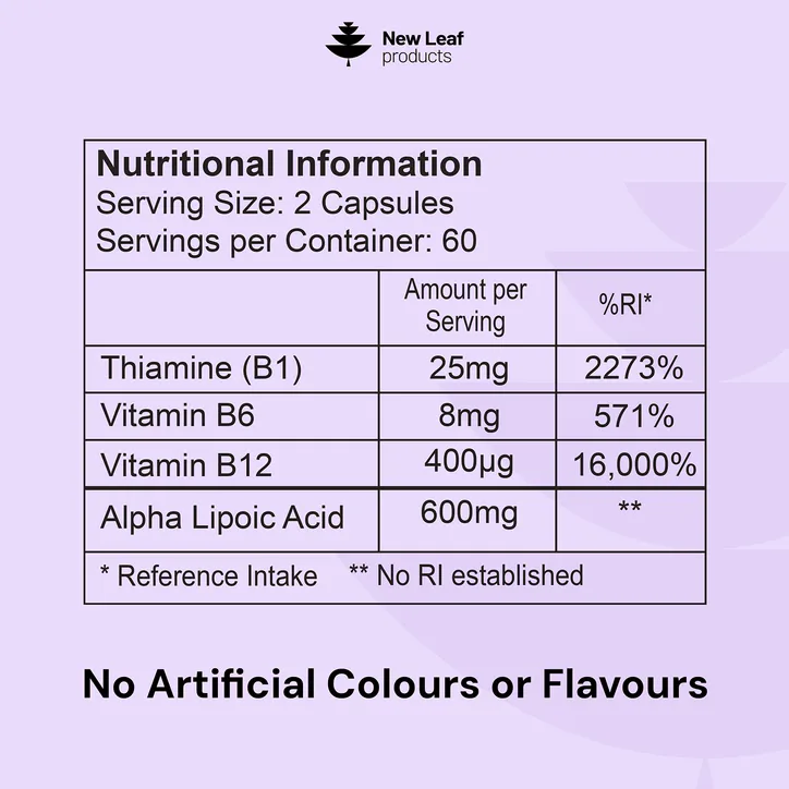 New Leaf Products ALA Complex Capsules detail 3