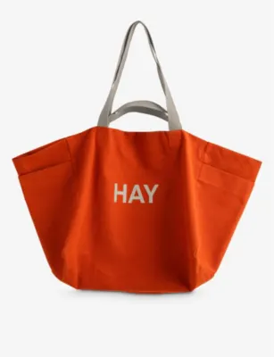 HAY Weekend Bag No 2 Cotton Tote Bag - MANGO detail 2
