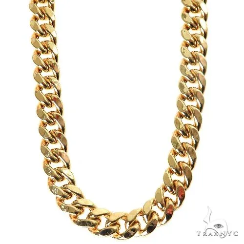 JALGAS - JOE RODEO CHAINS 14k Yellow Gold Miami Cuban Hollow Chain 22 Inches 7.5mm 64812 in Yellow / 22 Inches – Chain