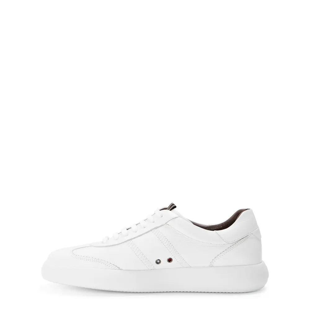 Brioni Men's Olympia Low-Top Trainers in White, additional product view 2