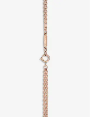 TIFFANY & CO Tiffany HardWear Double Link 18ct rose-gold necklace detail 3