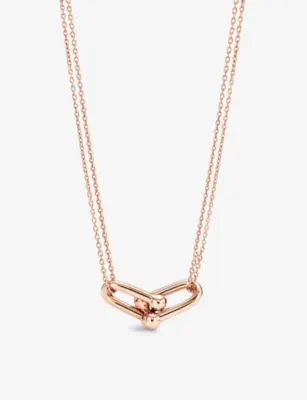 TIFFANY & CO Tiffany HardWear Double Link 18ct rose-gold necklace