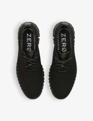 COLE HAAN ZERØGRAND Wingtip Stitchlite knitted Oxford shoes - EUR 44.5 / 10.5 UK MEN in BLACK, additional product view 2
