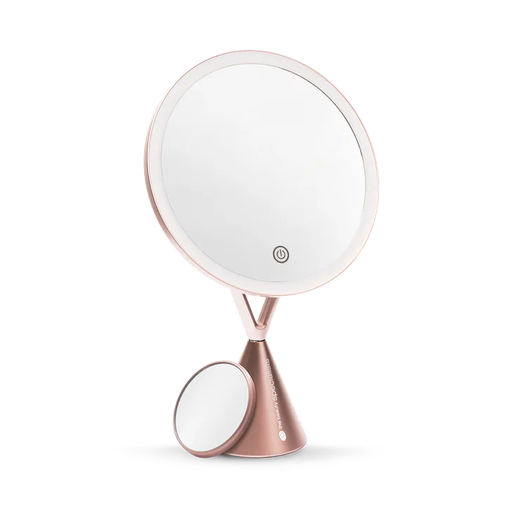 Rio HD Illuminated Makeup Mirror with compact magnifying mirror