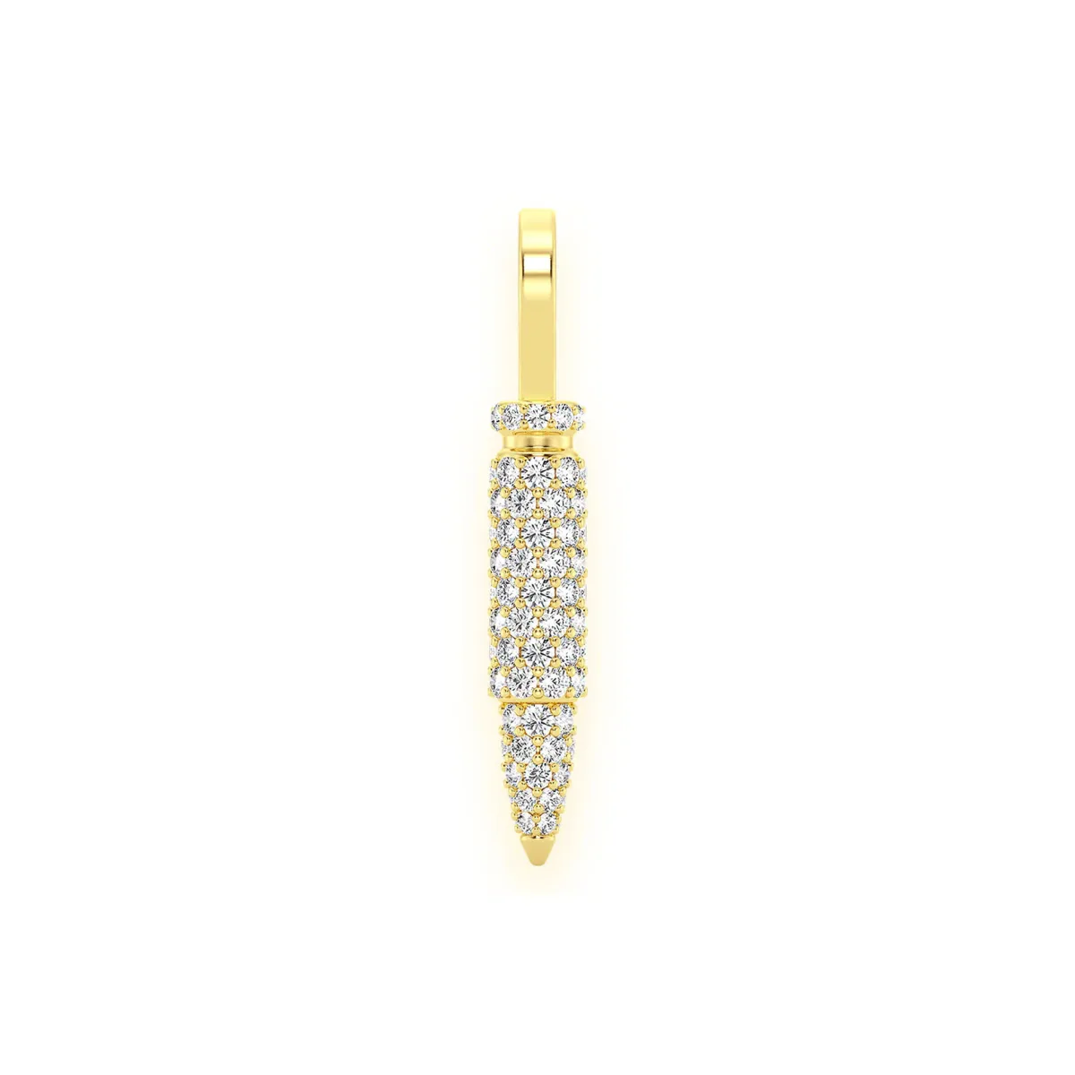 For Him Bullet Diamond Pendant in Yellow Gold / Natural Diamond – Pendant