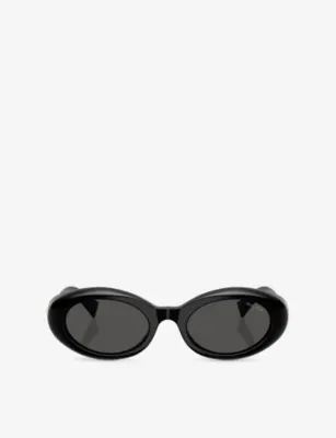 MIU MIU MU B09S Oval-Frame Acetate Sunglasses