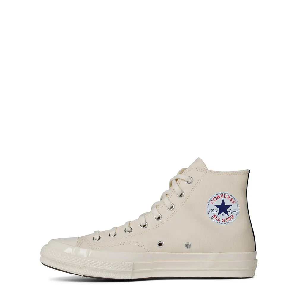 Comme des Garcons PLAY Single Heart Chuck 70 High Top Trainers detail 3