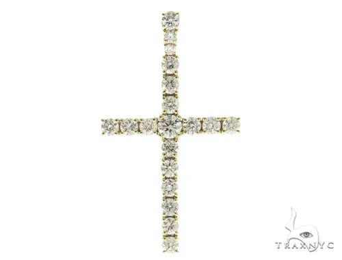 RINA - For Him FACTORY Prong Diamond Cross Crucifix 49504 in Rose Gold – Pendant