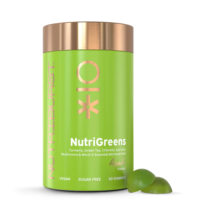 Nutriburst Nutri Greens with Vitamin B, D & Turmeric 60 Gummies