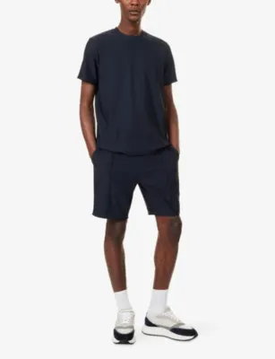ARNE Pleated Slim-Fit Woven Shorts detail 2