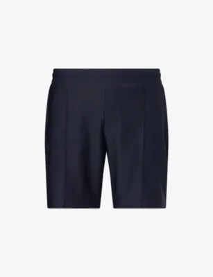 ARNE Pleated Slim-Fit Woven Shorts