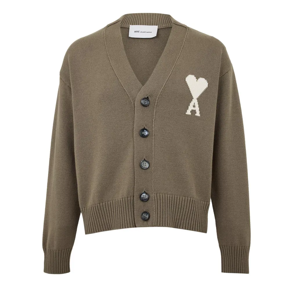 Ami Paris Mens De Coeur Cardigan