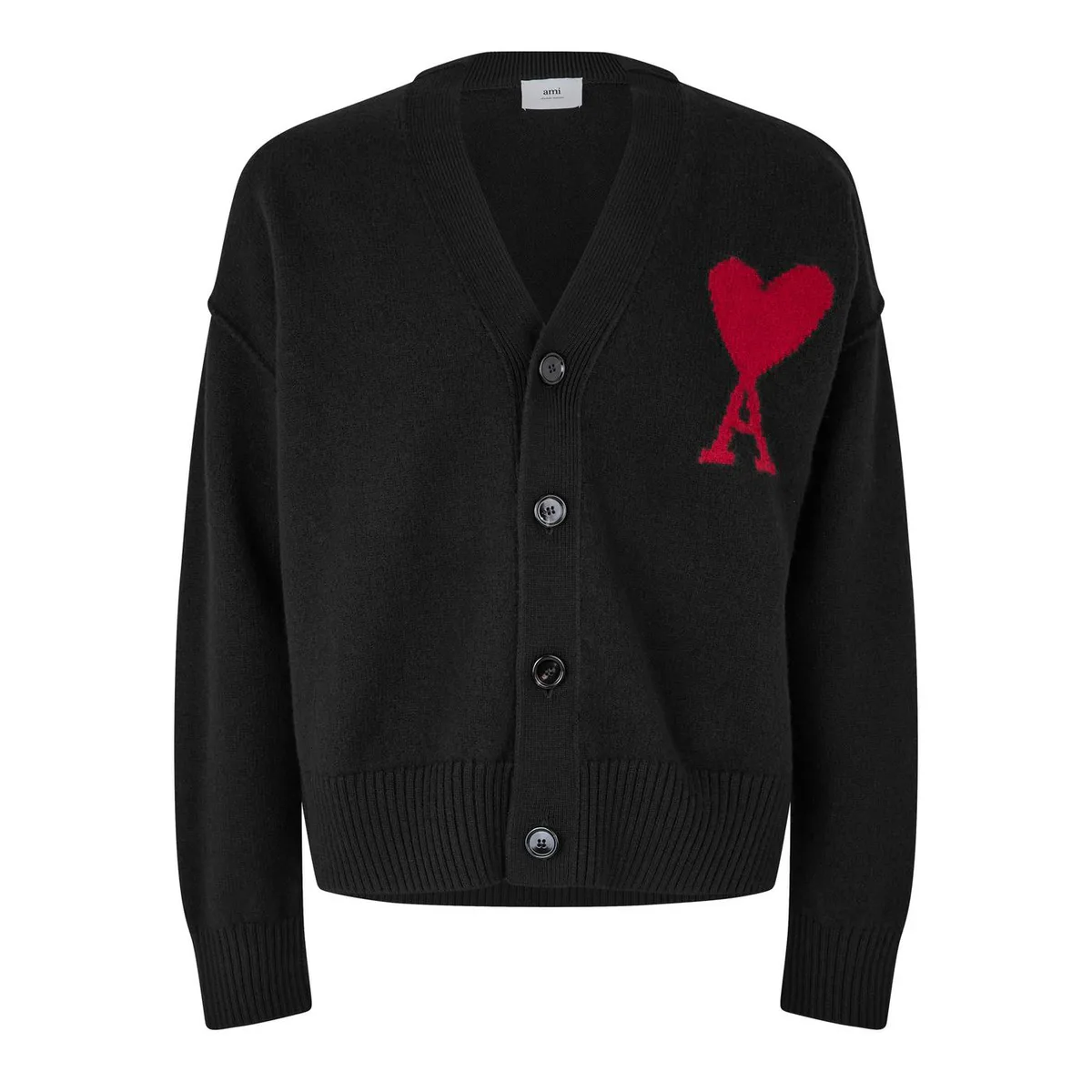 Ami Paris Mens De Coeur Cardigan
