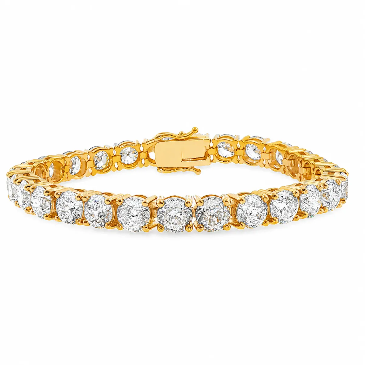 AHMED - MOON JEWELRY Portuguese Cut Diamond Tennis Bracelet 71661 in Rose Gold – Bracelet