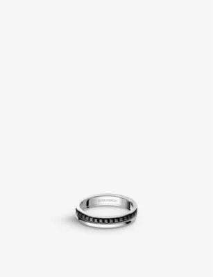 BOUCHERON Quatre Black Edition 18ct white-gold wedding band - 49mm – Mens | Jewellery | Rings