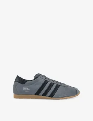 ADIDAS Paris Suede Trainers - EUR 42 / 8 UK MEN in GREY CORE BLACK GUM – Mens | Trainers | Lace up trainers