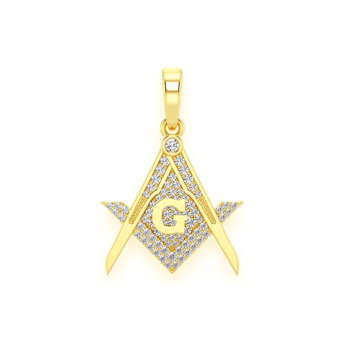 For Him Masonic G Diamond Pendant in Rose Gold / Natural Diamond – Pendant