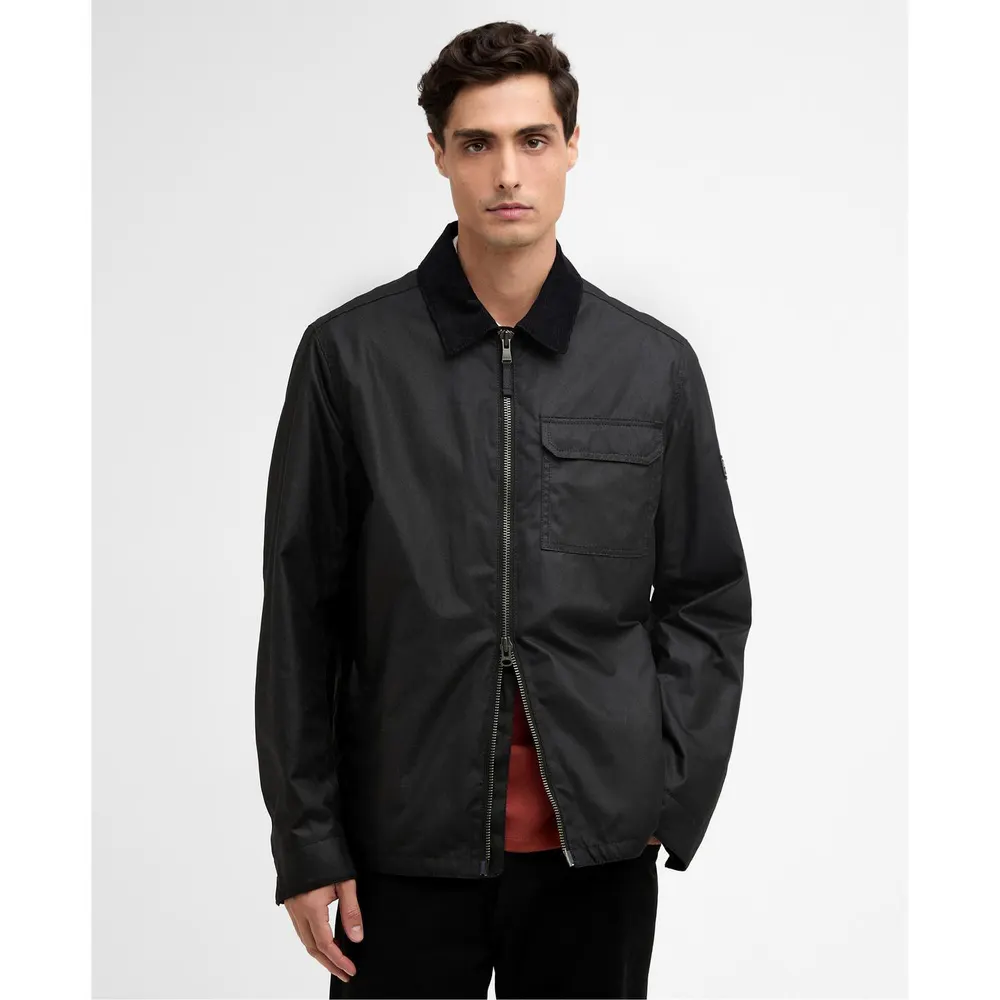 Barbour International Mens Maze Waxed Jacket detail 2