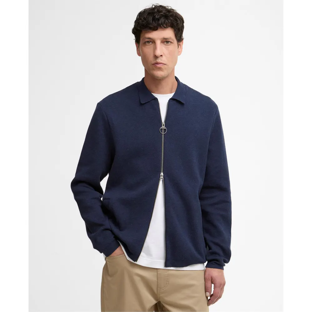 Barbour Mens Crowcombe Zip Jumper detail 2